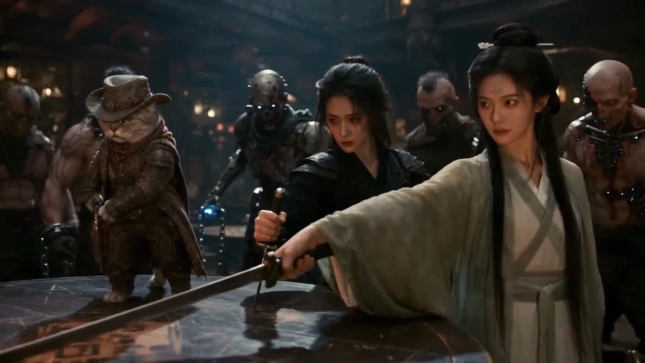 Cyber wuxia series trailer reference video